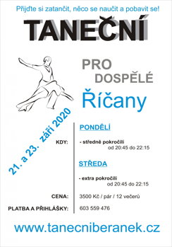 Taneční kurzy pro dospělé - Studio Říčany Taneční kurzy pro dospělé - Studio Říčany
